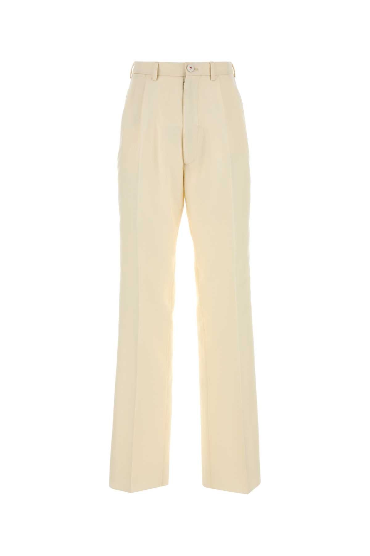 Maison Margiela Women Cream Mohair Blend Pant by Luosophy