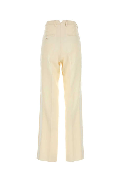 Maison Margiela Women Cream Mohair Blend Pant by Luosophy