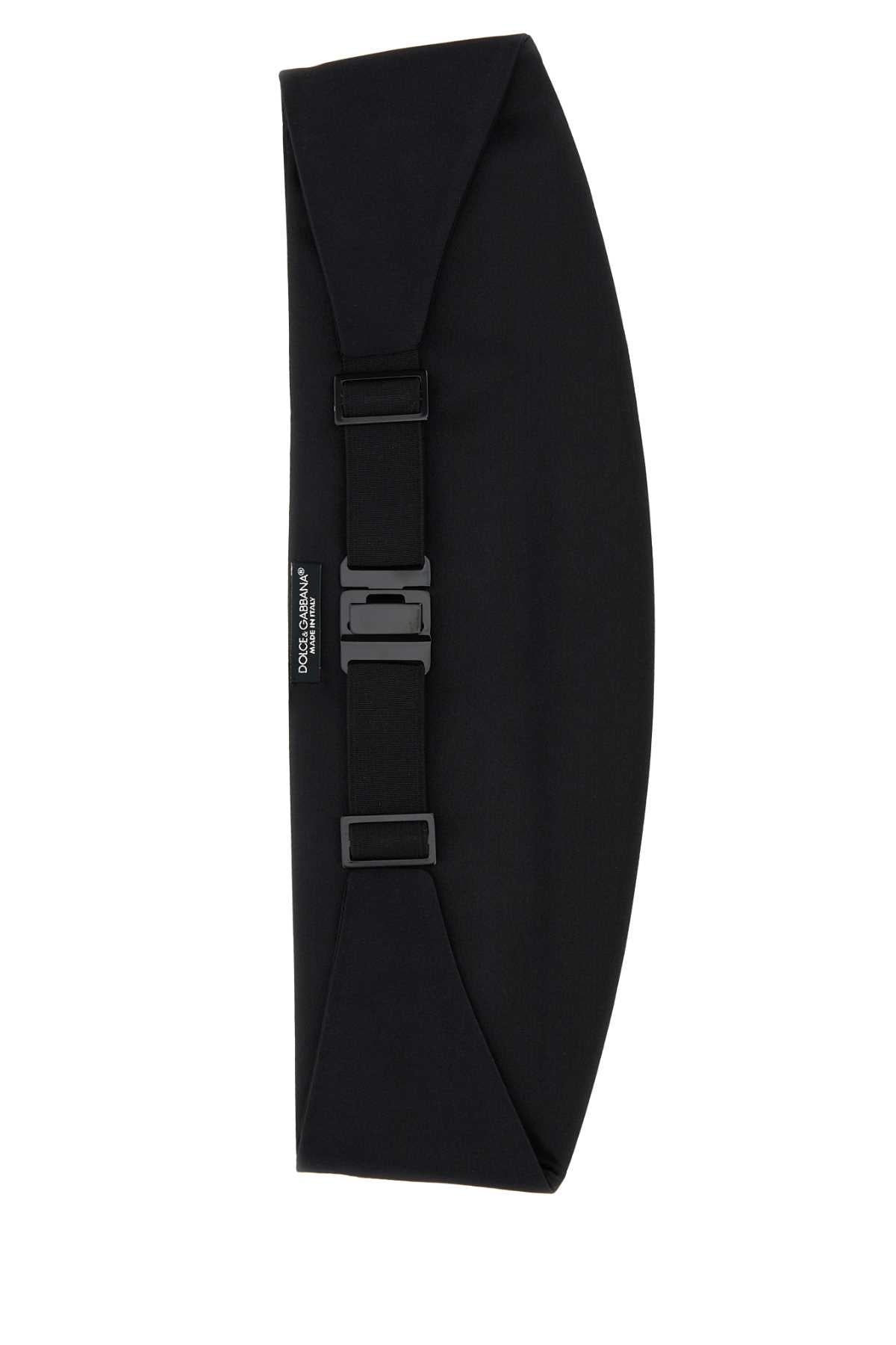 Dolce &amp; Gabbana Women Black Satin Smoking Band by Luosophy