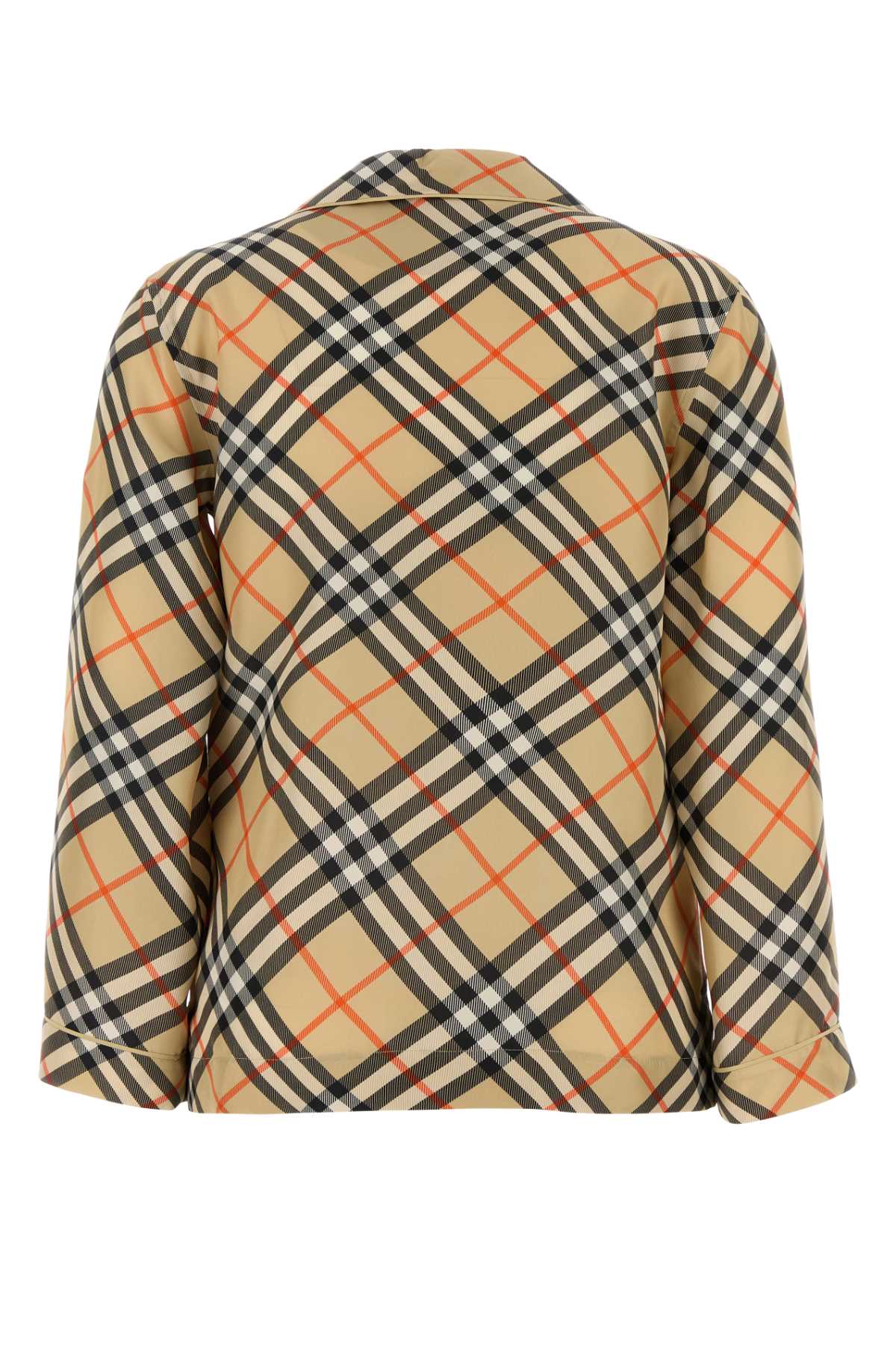 Burberry Women Embroidered Silk Shirt by Luosophy