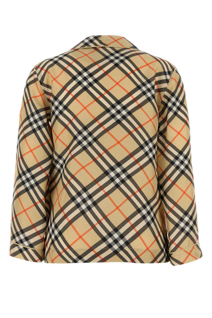 Burberry Women Embroidered Silk Shirt by Luosophy