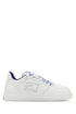 Burberry Men White Leather Stock Sneakers 