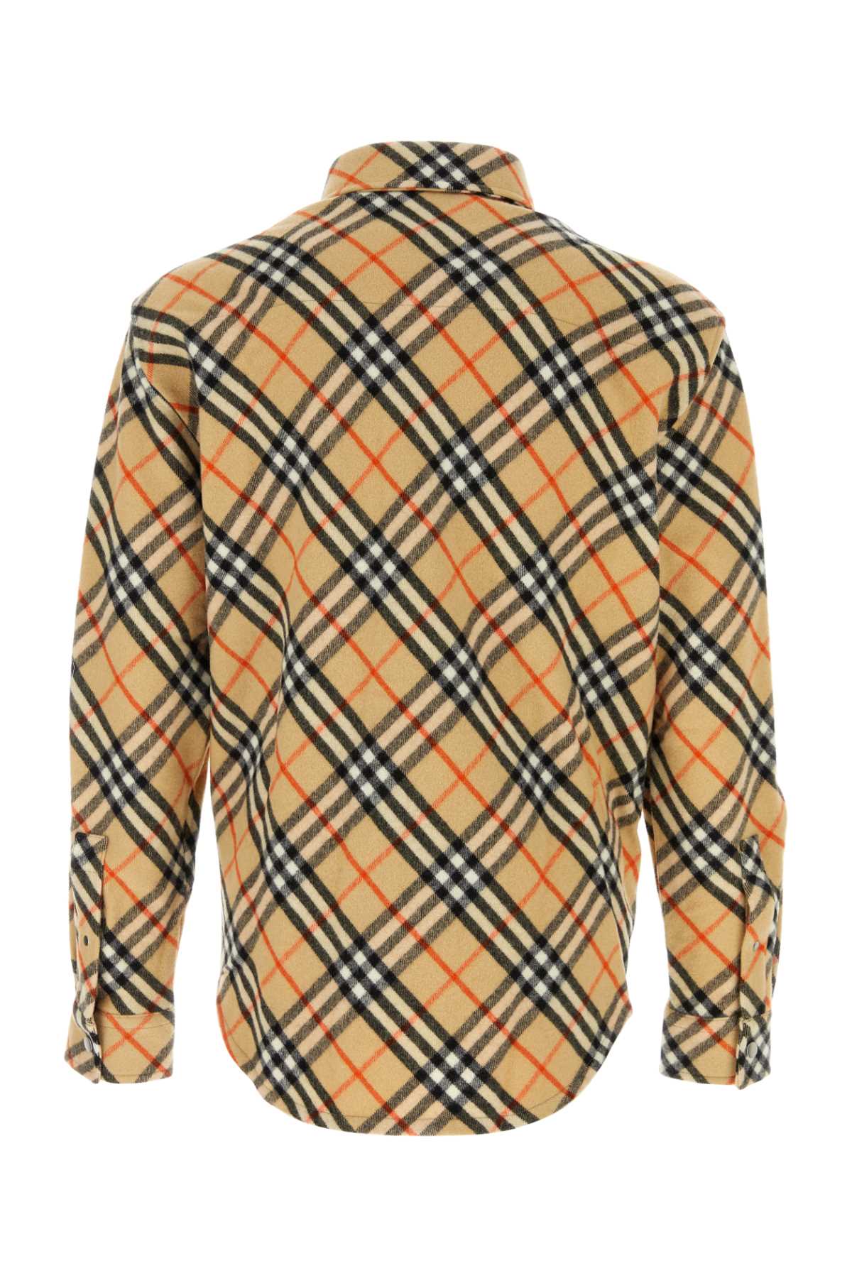Burberry Men Embroidered Flannel Shirt  DestGlow