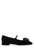 Valentino Garavani Women Black Fabric Ballerinas by Luosophy