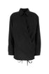 Valentino Garavani Women Black Wool Blend Shirt by Luosophy