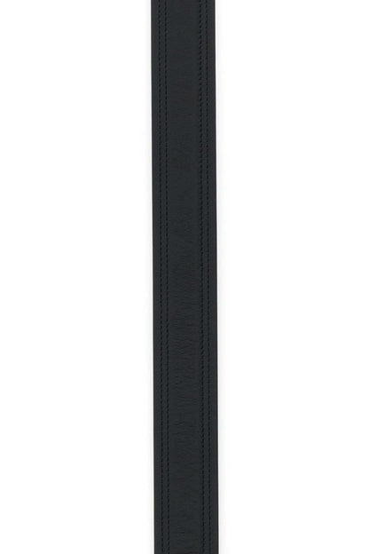 Valentino Garavani Women Black Leather Vlogo The Bold Edition Belt by Luosophy