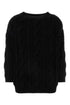 Valentino Garavani Women Black Wool Sweater by Luosophy