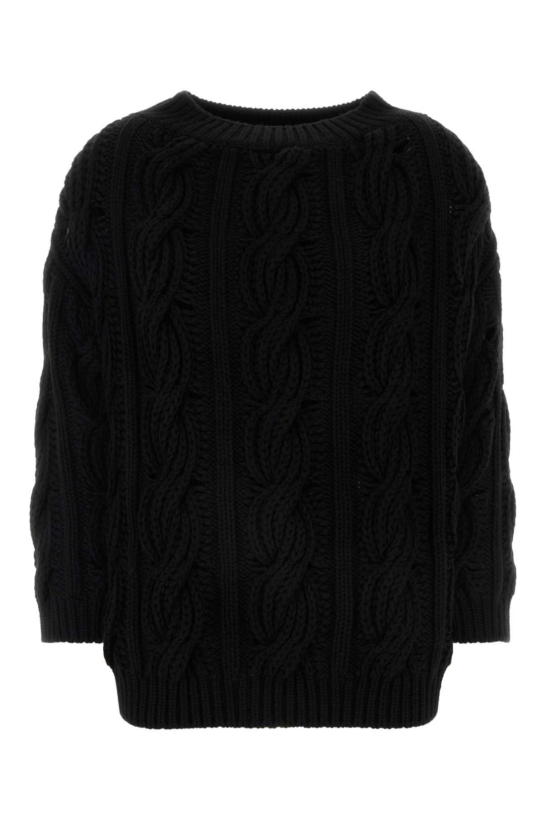 Valentino Garavani Women Black Wool Sweater