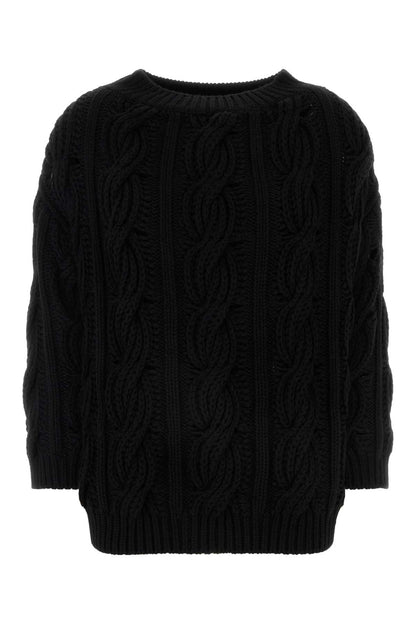 Valentino Garavani Women Black Wool Sweater
