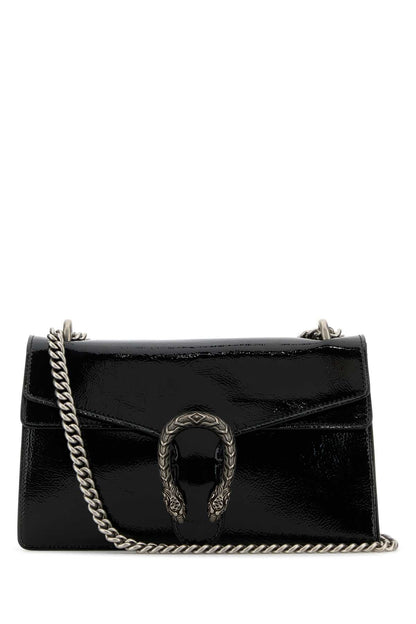 Gucci Women Black Leather Small Dionysus Shoulder Bag by Luosophy