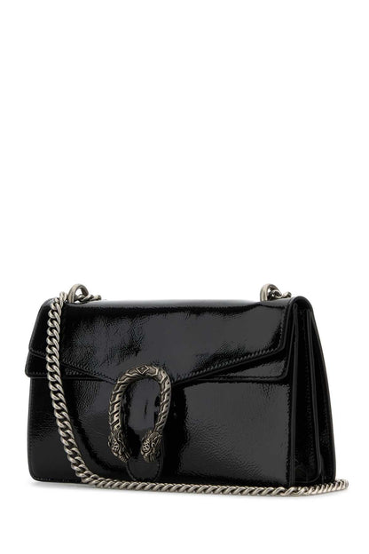 Gucci Women Black Leather Small Dionysus Shoulder Bag by Luosophy