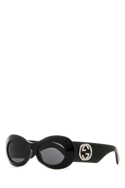 Gucci Women Black Acetate Sunglasses by Luosophy