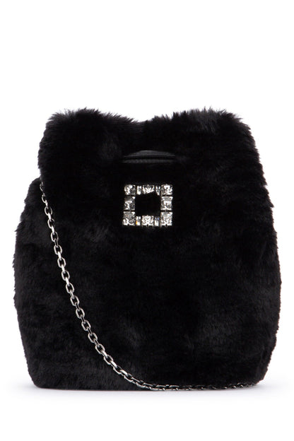 Roger Vivier Women Tres Vivier Aumoniere Fur by Luosophy