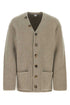 Bottega Veneta Men Cappuccino Wool Blend Cardigan by Luosophy
