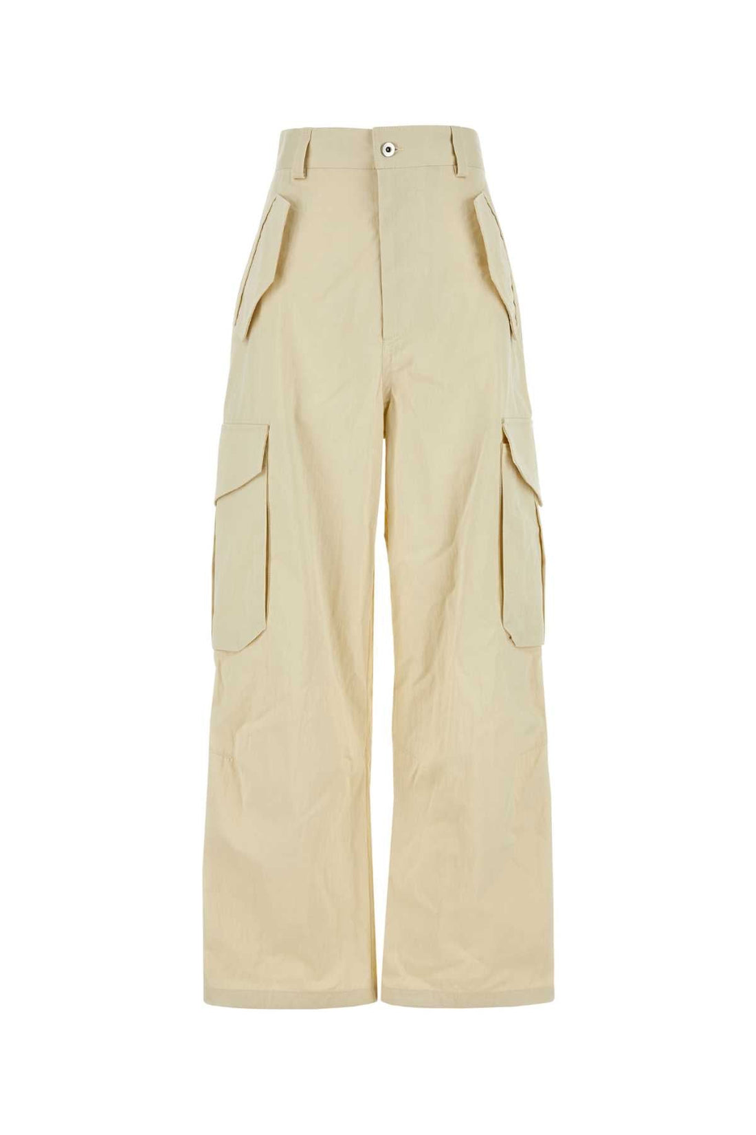 Bottega Veneta Women Sand Cotton Blend Cargo Pant by Luosophy