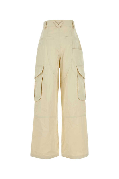 Bottega Veneta Women Sand Cotton Blend Cargo Pant by Luosophy