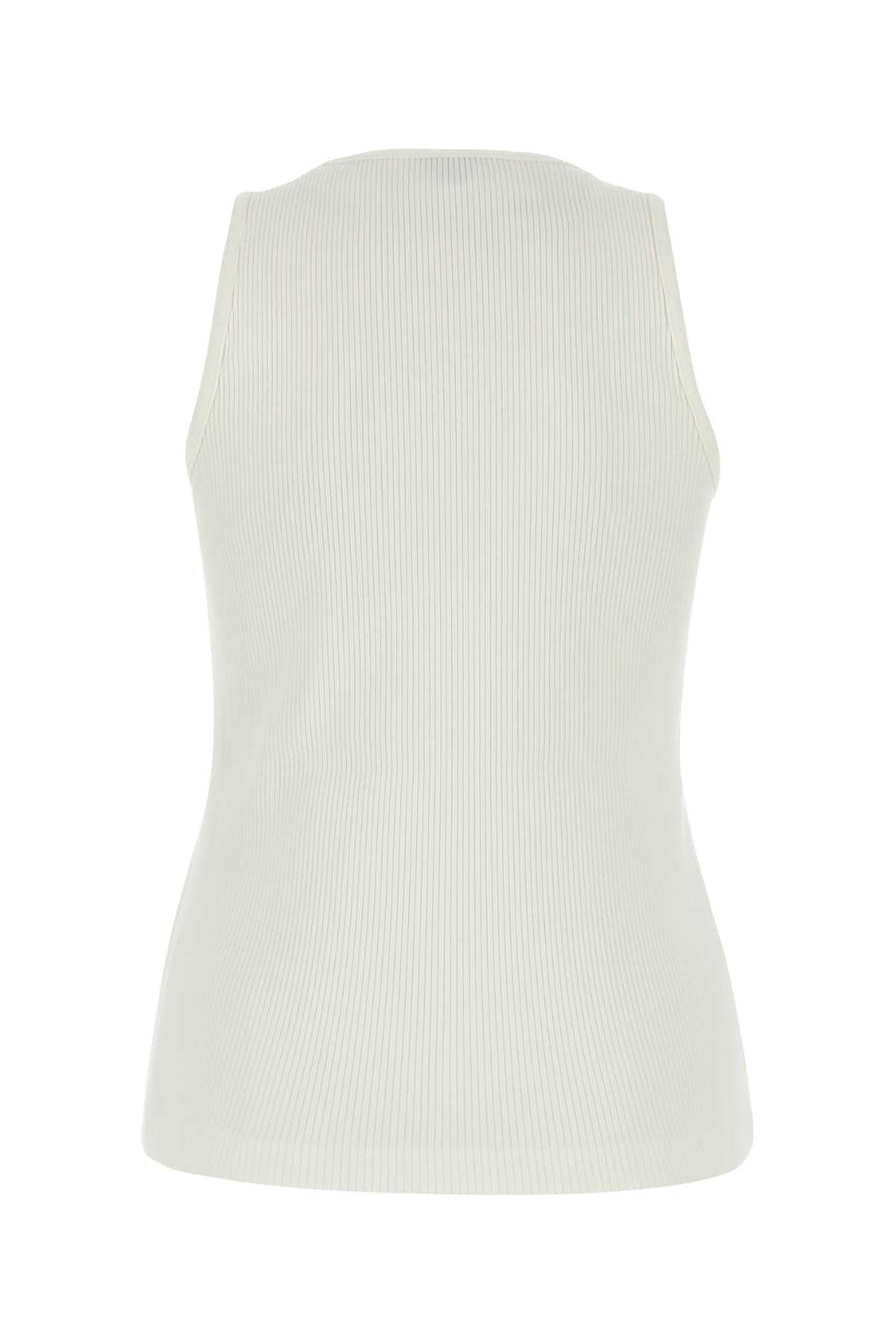 Bottega Veneta Women White Stretch Cotton Tank Top by Luosophy