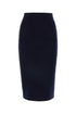 Bottega Veneta Women Midnight Blue Cashmere Blend Skirt by Luosophy