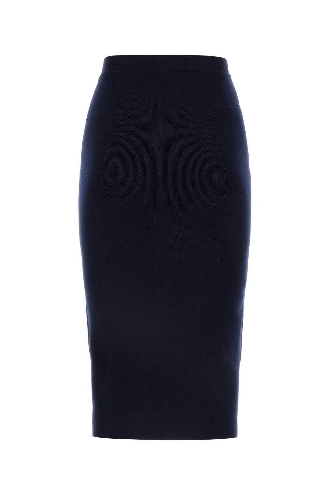 Bottega Veneta Women Midnight Blue Cashmere Blend Skirt by Luosophy