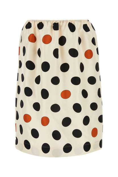 Bottega Veneta Women Printed Silk Skirt by Luosophy
