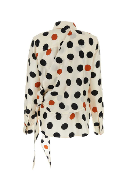 Bottega Veneta Women Printed Silk Shirt by Luosophy
