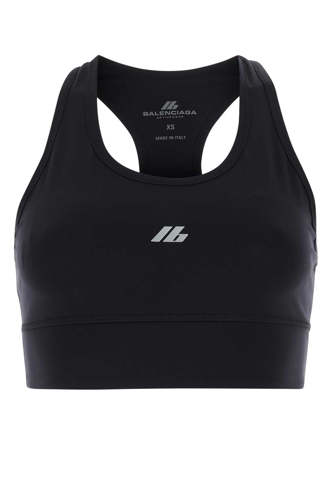 Balenciaga Women Black Stretch Nylon Crop-Top by Luosophy