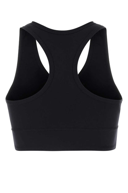 Balenciaga Women Black Stretch Nylon Crop-Top by Luosophy