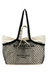 Balenciaga Women Two-Tone Canvas And Mesh Medium 24/7 Shopping Bag by Luosophy