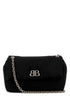 Balenciaga Women Black Nylon Medium Monaco Shoulder Bag by Luosophy