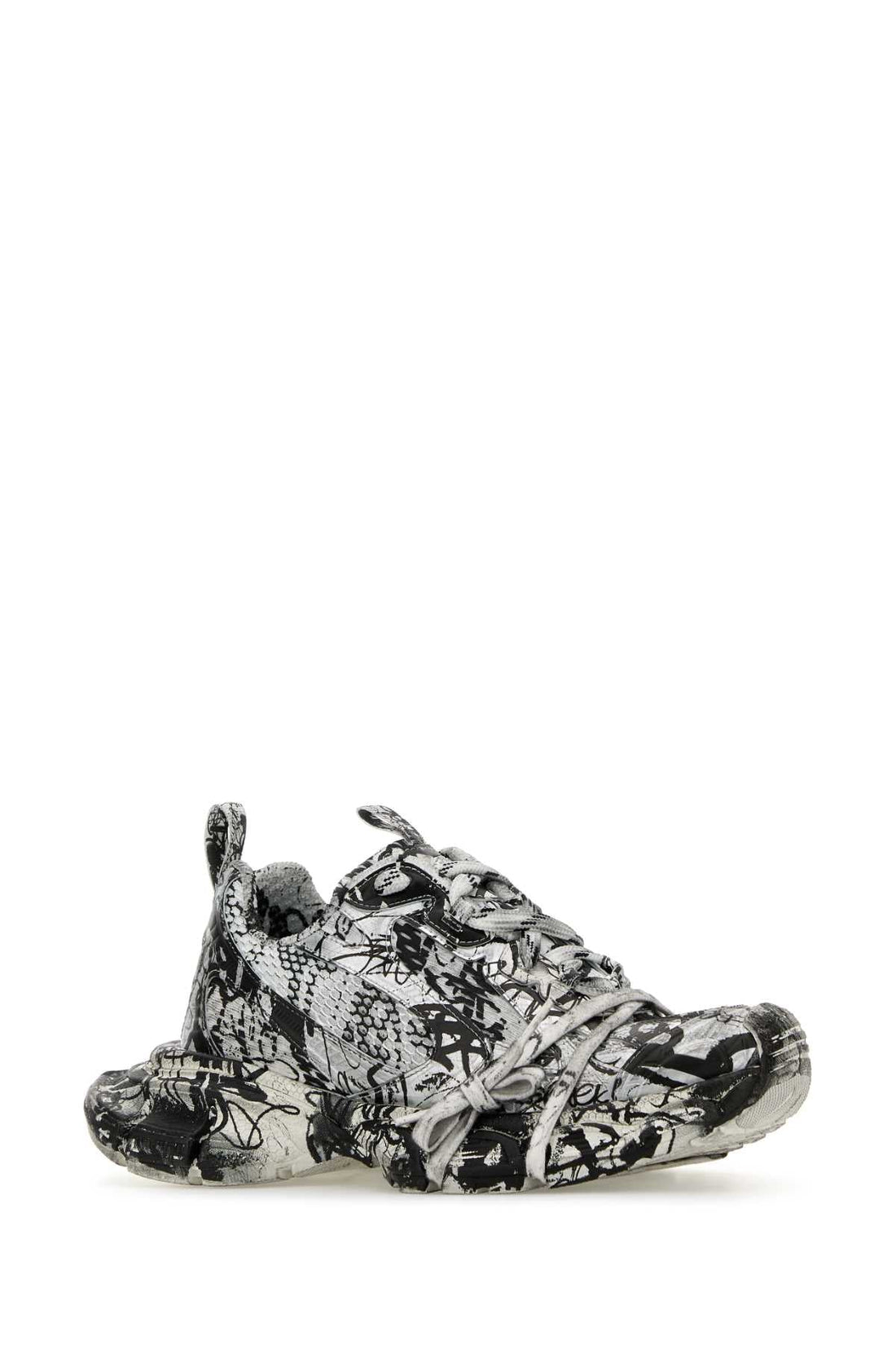 Balenciaga Women Printed Mesh And Rubber 3Xl Sneakers by Luosophy
