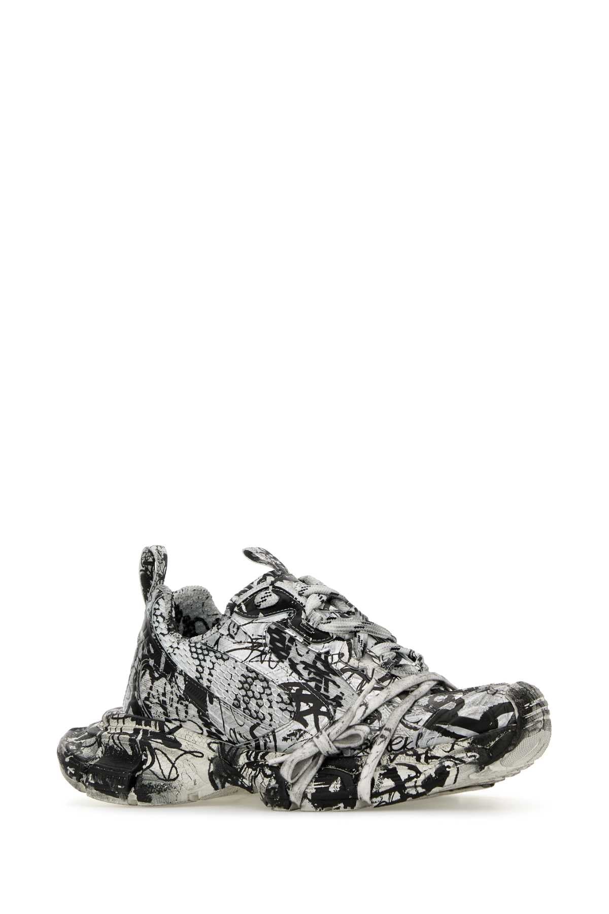 Balenciaga Women Printed Mesh And Rubber 3Xl Sneakers by Luosophy