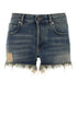 Balenciaga Women Denim Shorts by Luosophy