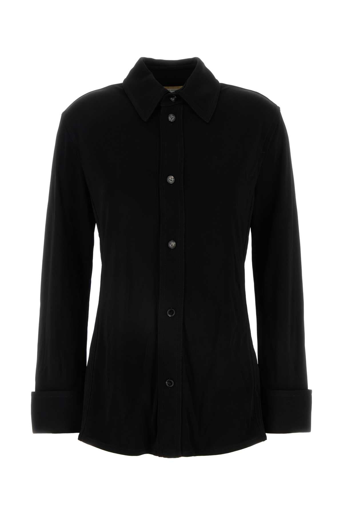 Bottega Veneta Women Black Jersey Shirt by Luosophy