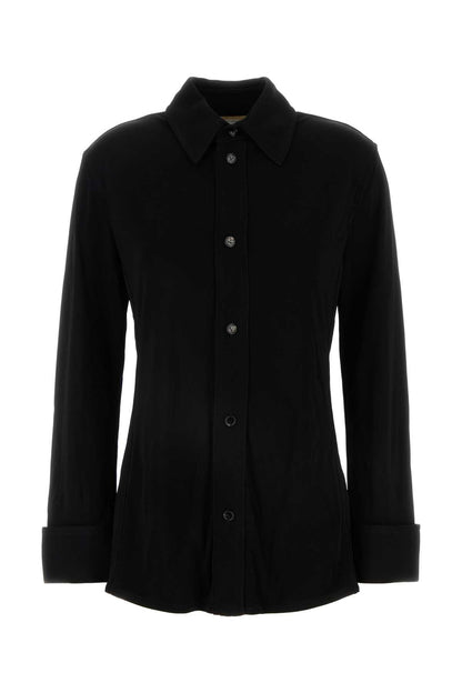 Bottega Veneta Women Black Jersey Shirt by Luosophy