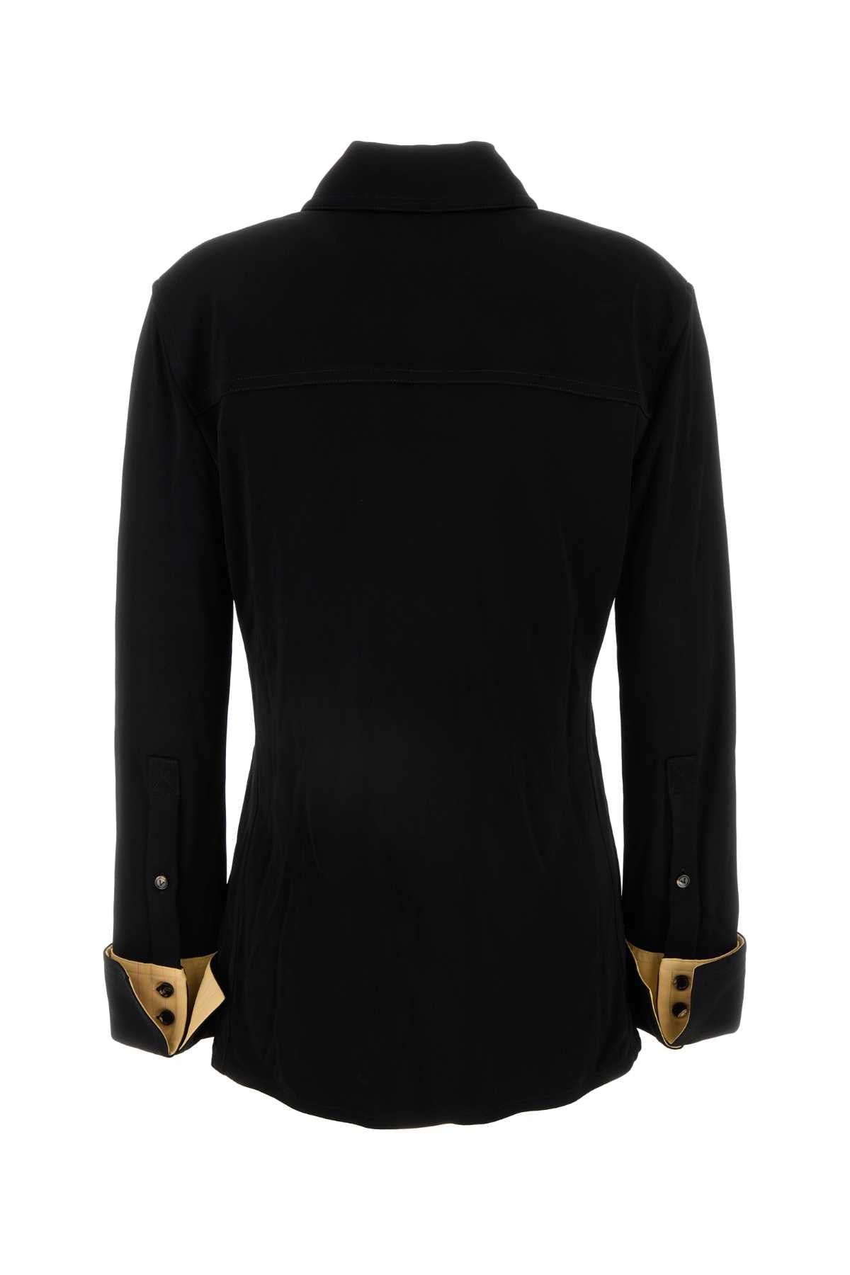 Bottega Veneta Women Black Jersey Shirt by Luosophy