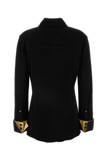 Bottega Veneta Women Black Jersey Shirt by Luosophy