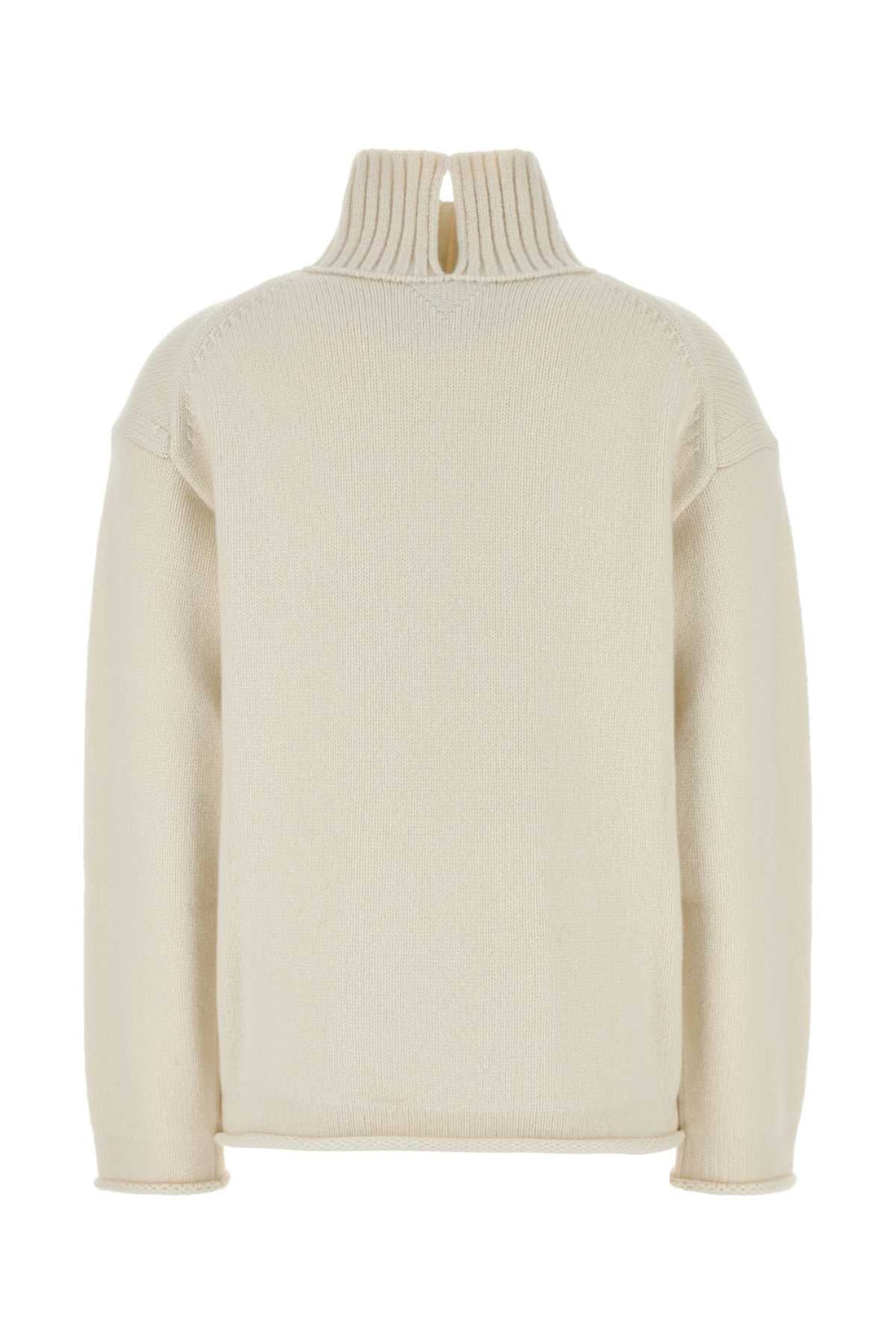 Bottega Veneta Women White Cashmere Sweater by Luosophy