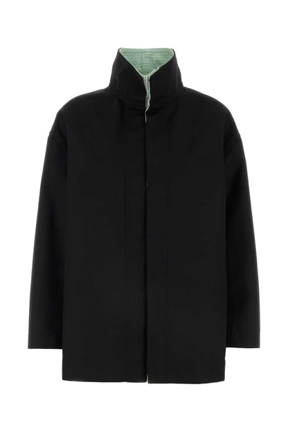 Bottega Veneta Women Black Wool Jacket by Luosophy