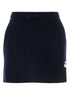 Isabel Marant Etoile Women Midnight Blue Stretch Cotton Blend Amaline Mini Skirt by Luosophy