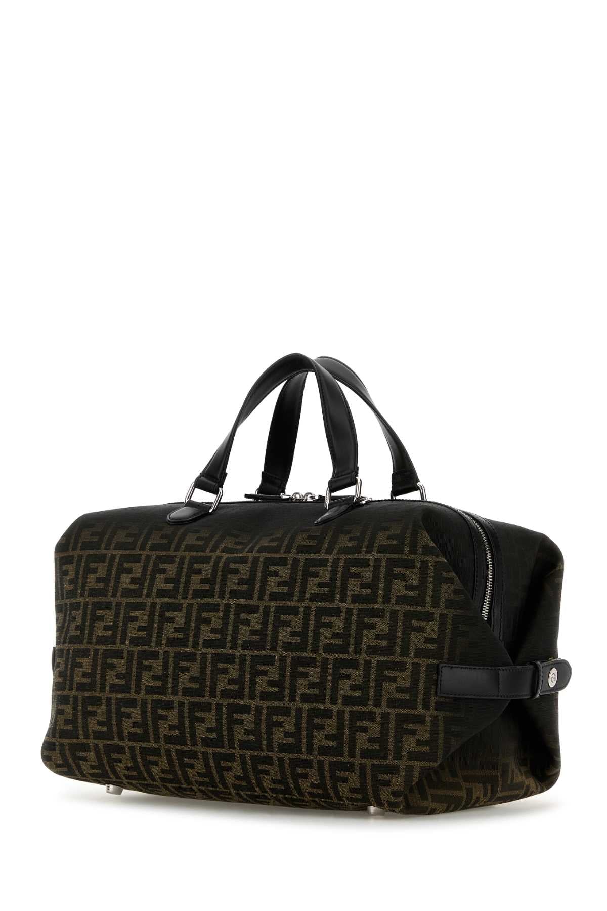 Fendi Men Embroidered Fabric Medium Fendi Siesta Ff Eclissi Travel Bag by Luosophy