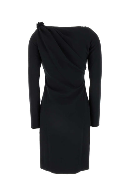 Jw Anderson Women Black Stretch Polyester Blend Dress by Luosophy