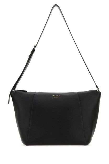 Prada Men Black Leather Crossbody Bag by Luosophy