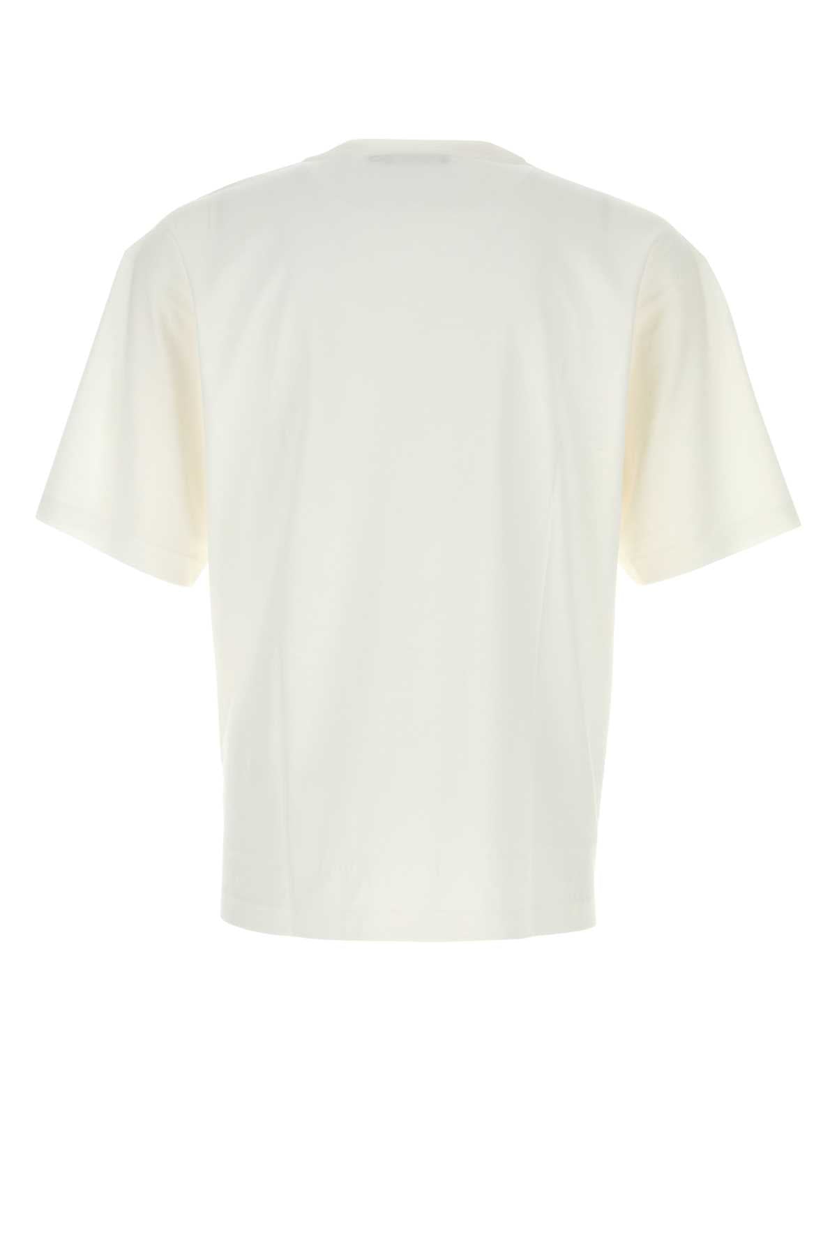 Dolce &amp; Gabbana Men White Cotton T-Shirt