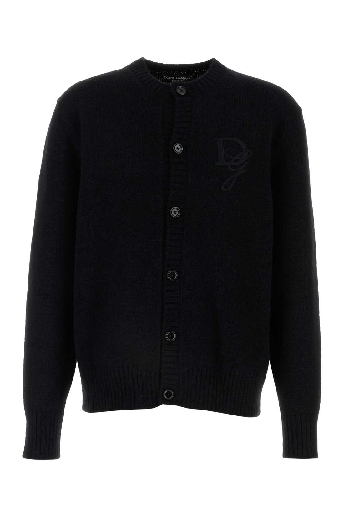 Dolce &amp; Gabbana Men Black Nylon Blend Cardigan by Luosophy