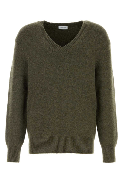 Salvatore Ferragamo Men Dark Green Cashmere Sweater by Luosophy