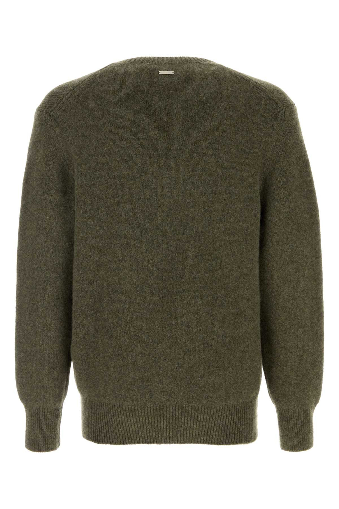 Salvatore Ferragamo Men Dark Green Cashmere Sweater by Luosophy