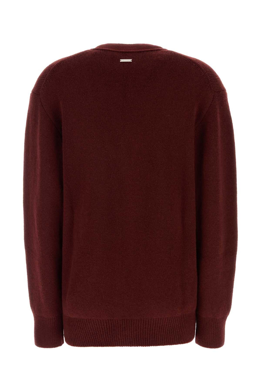 Salvatore Ferragamo Women Burgundy Cashmere Blend Cardigan by Luosophy