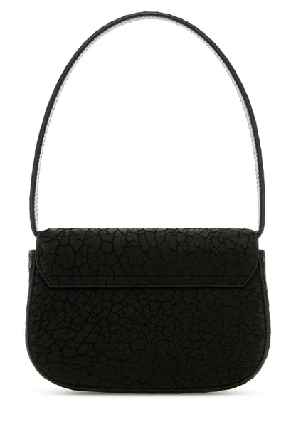 Diesel Women Black Leather 1Dr Shoulder Bag by Luosophy