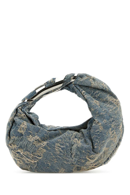Diesel Women Denim Grab-D Hobo Shopping Bag by Luosophy