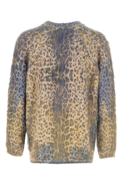 Diesel Men Printed Cotton Blend Cardigan by Luosophy